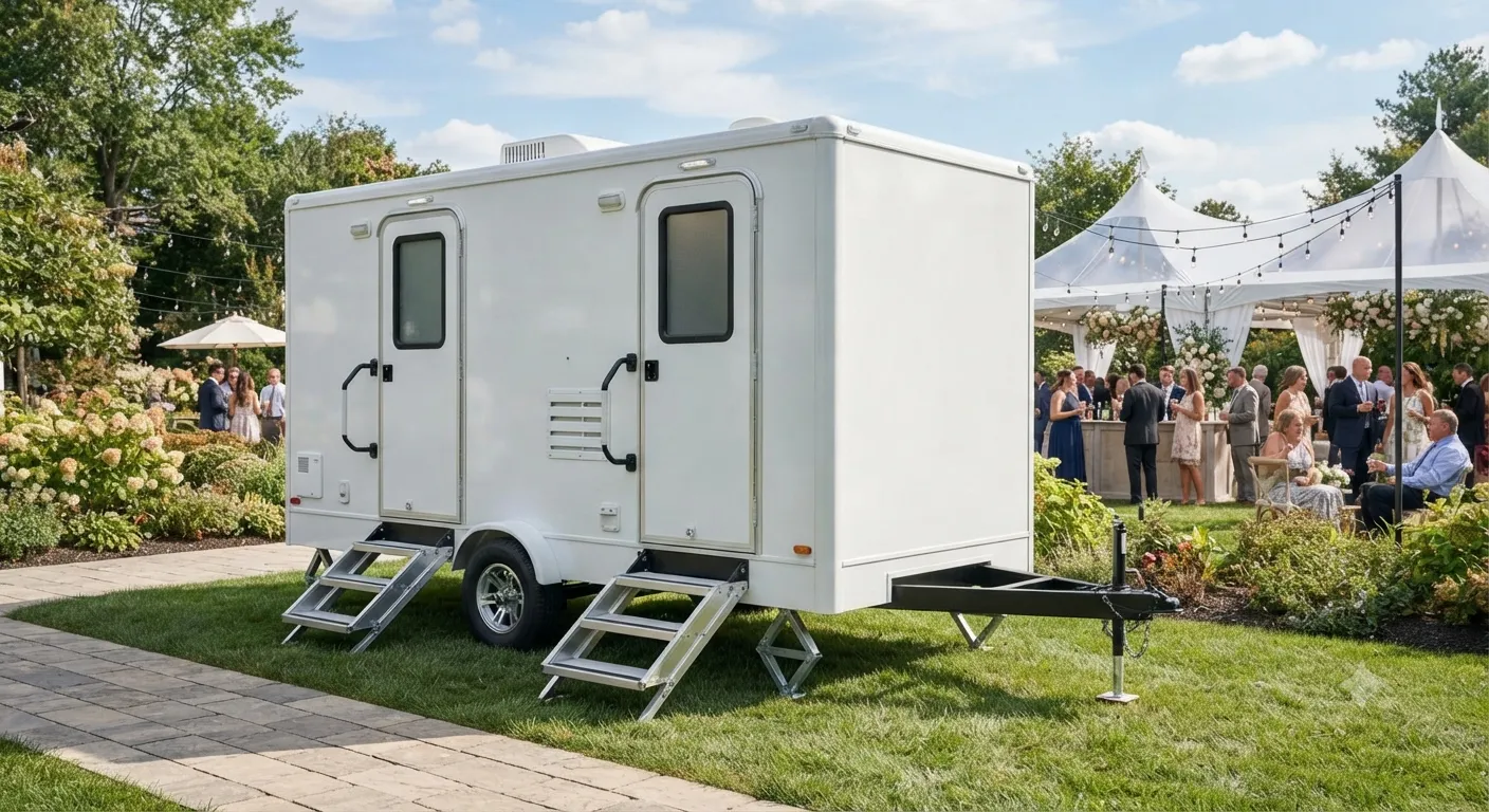 2 Stall Restroom Trailer in Ankeny, IA