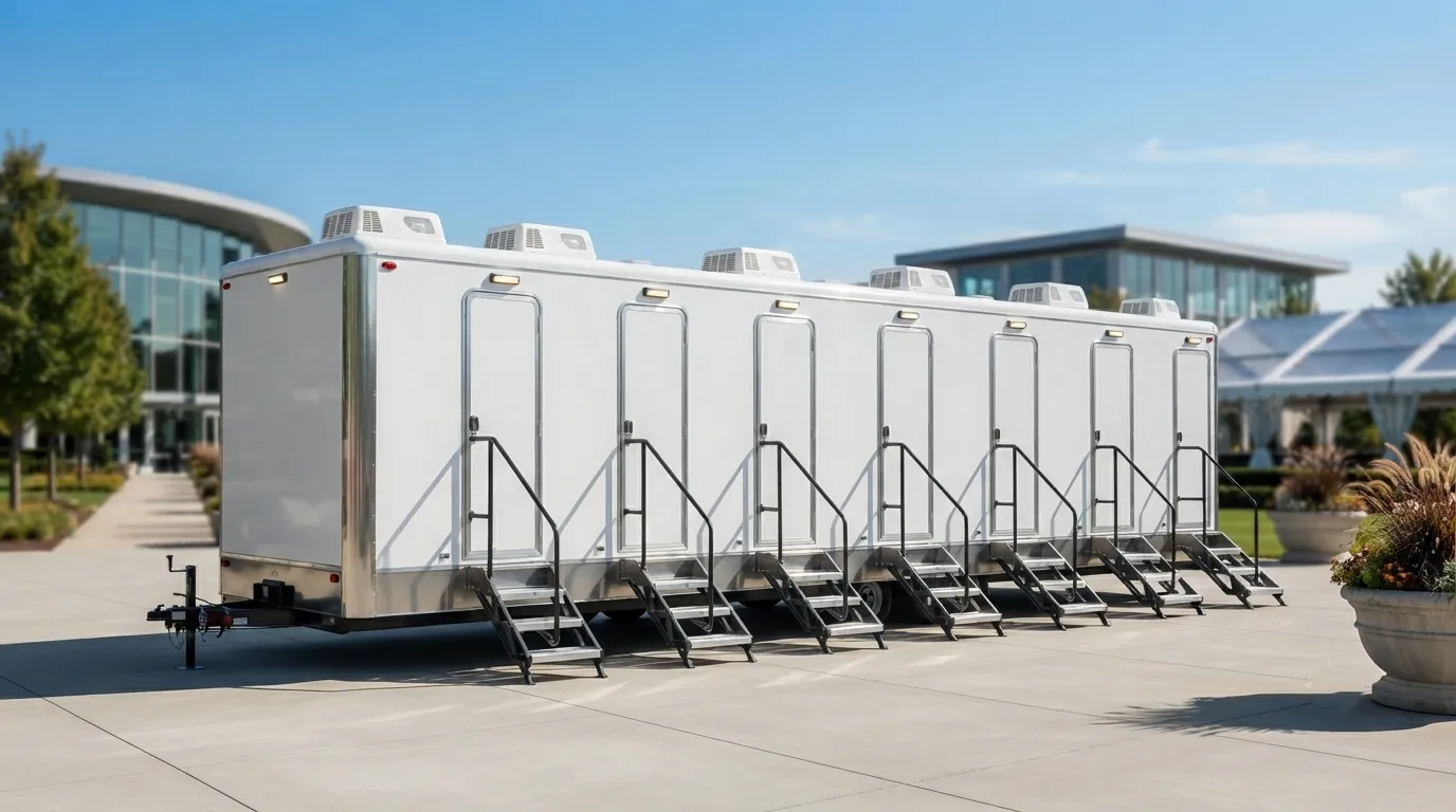 8 Stall Restroom Trailer in Ankeny, IA