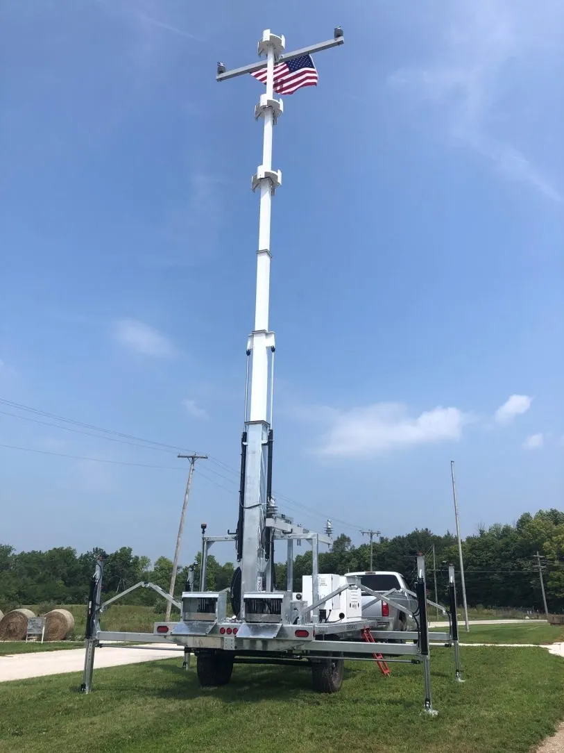 Temporary Power Pole in Ankeny, IA